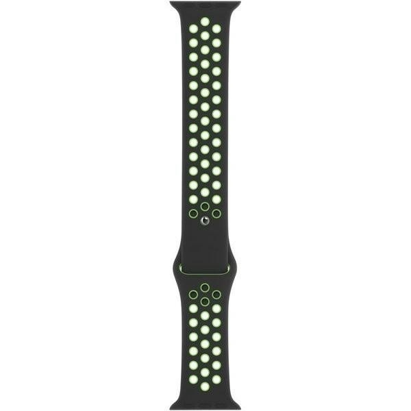 112800 Dirželis Watch MXQW2FE/A 38/40/41mm Nike Sport Brand juodas-lime blast