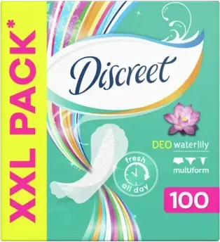 Higieniniai įklotai DISCREET Vanduo Lily, 100 vnt.