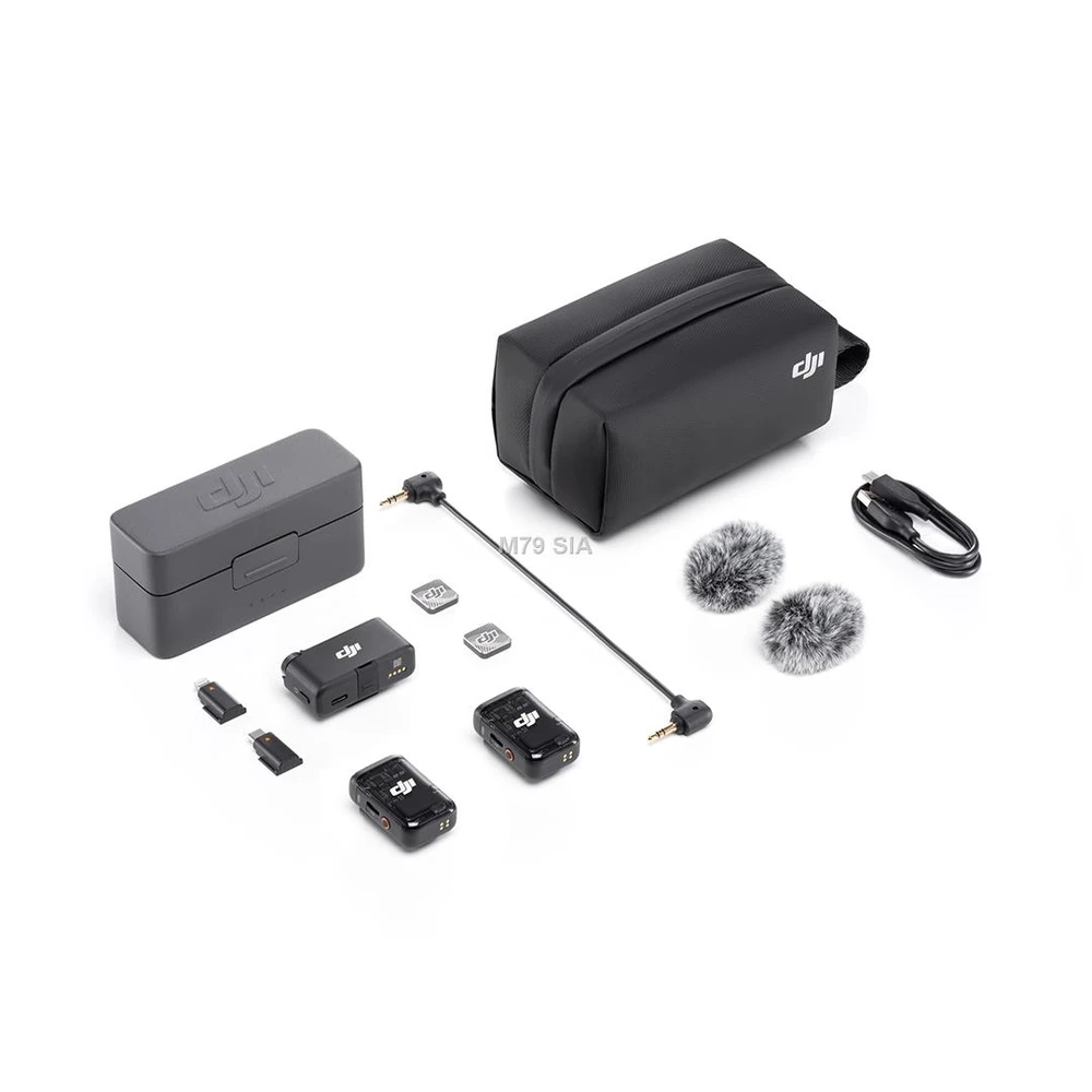 DJI Mic 2 (2 TX + 1 RX + įkrovimo dėklas) (CE) Mikrofonas