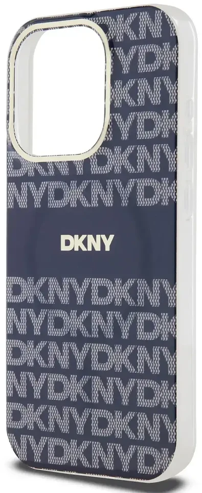 DKNY PC/TPU Repeat Pattern Tonal Stripe Magsafe dėklas telefonui Apple iPhone 13 Pro mėlynos spalvos