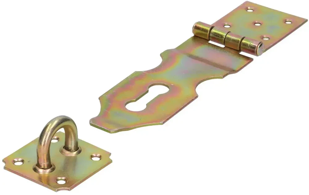 DMX Lankstas su užraktu ZZK 75, 175 x 75 x 55 x 2,0 mm, geltonai cinkuotas
