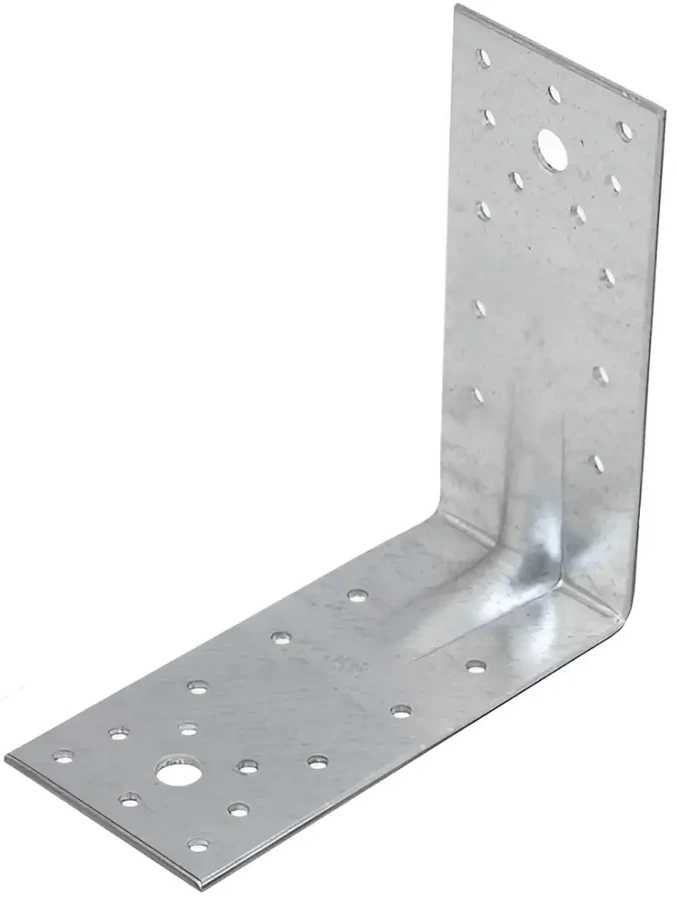 DMX Montavimo kampas KP5,140 x 140 x 55 x 2,5 mm, sustiprintas, cinkuotas 10 vnt.