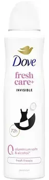Dove Fresh Care+ Invisible Dezodorantas - Dezodorantas ve spreji 150ml