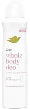 Dove Whole Body Deo Raspberry & Rose Deospray - Dezodorantas ve spreji 150ml