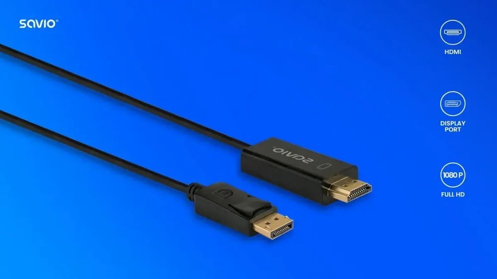 Savio Kabelis Ekranas Port do HDMI 1,5m, CL-183