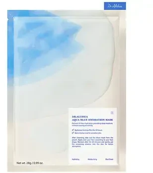 Dr. Althea Aqua Mėlyna Hydration Mask veido kaukė, 4 x 28 g