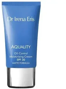 Dr Irena Eris Aquality Oil-Control Moisturizing Kreminis SPF 30 matinį efektą suteikiantis veido kremas, 50 ml