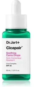 Dr. Jart+ Cicapair™ Tiger Grass Camo Drops SPF 20 paraudimus maskuojanti priemonė veidui, 30 ml