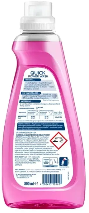 Dr_Beckmann Skystas skalbiklis Dr. Beckmann QUICK COLOUR, 0.8 l