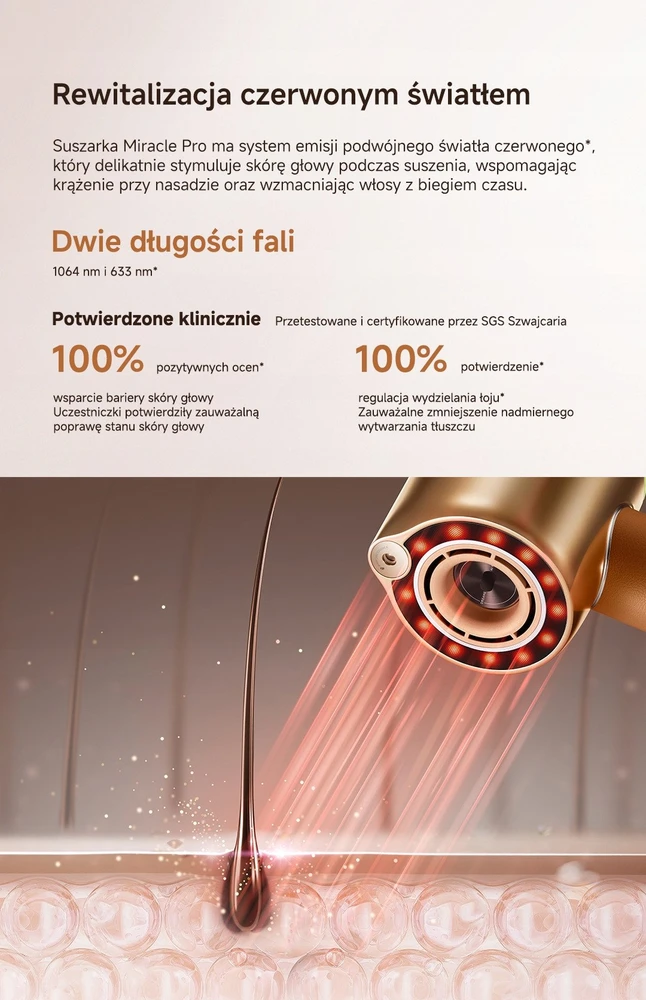 Plaukų džiovintuvas Dreame Miracle Pro, Rudas