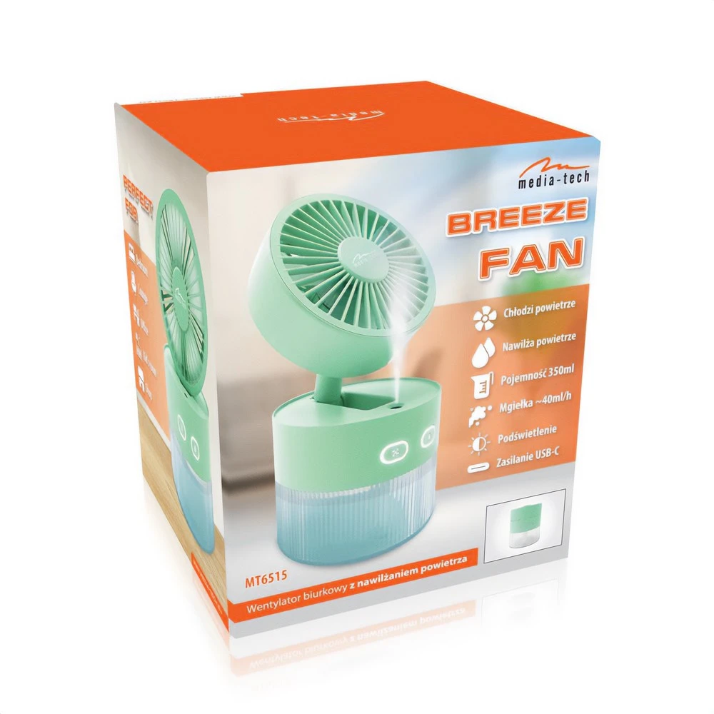 Media-Tech Oro drėkintuvas BREEZE FAN MT6515