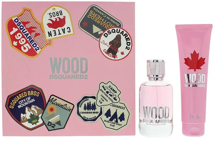Dsquared2 Set Dsquared 2: Wood Eau De Toilette For Women, 100 ml + Wood Hydrating Losjonas kūnui Body, 150 ml