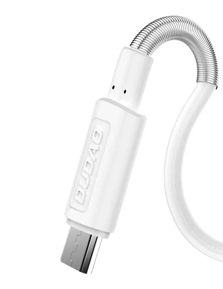 Sieninis įkroviklis Dudao A2EUL 2x USB su Lightning kabeliu (baltas)