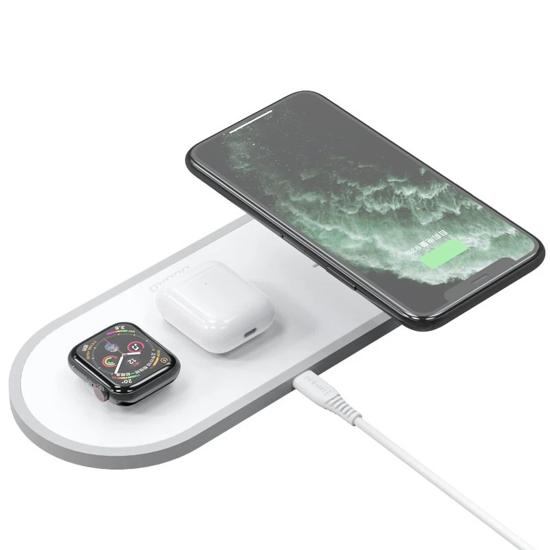 Belaidis įkroviklis Dudao 3in1 (A11) (Phone;AirPods;Watch) baltas