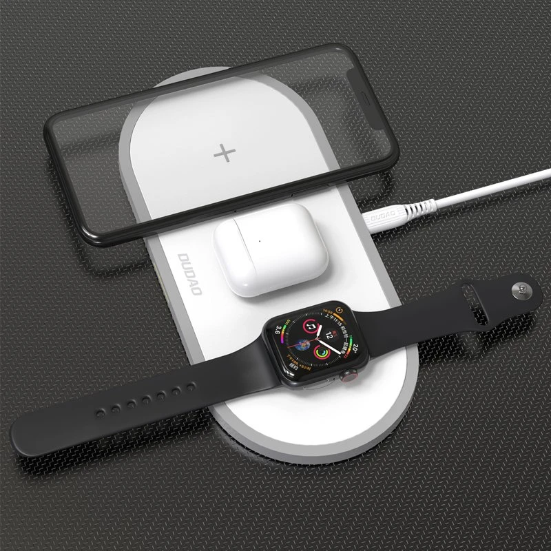 Belaidis įkroviklis Dudao 3in1 (A11) (Phone;AirPods;Watch) baltas
