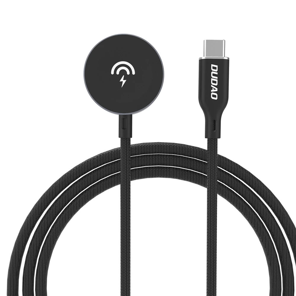 Dudao A12C belaidis įkroviklis skirtas Apple Watch 1.2m – juodos spalvos