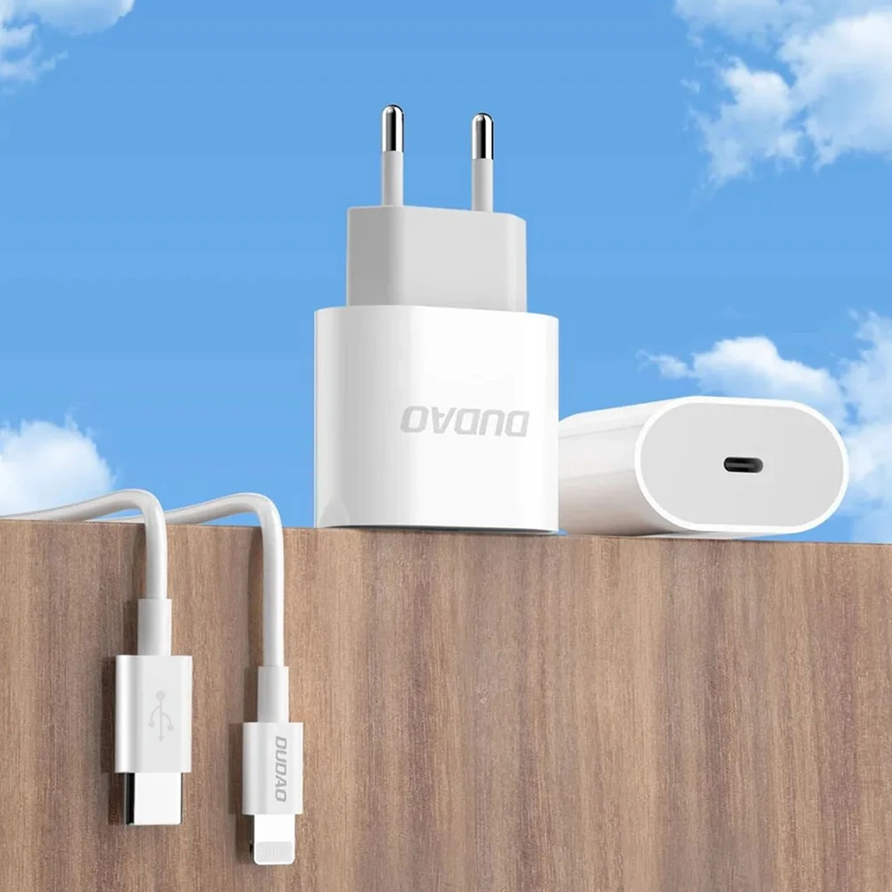 Dudao USB-C 20W įkroviklis su laidu