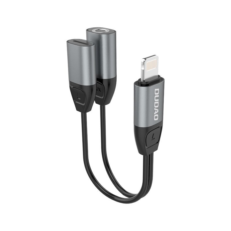 Hq Audio adapteris Dudao L17i iš "lightning" į (1x3,5mm; 1x lightning)