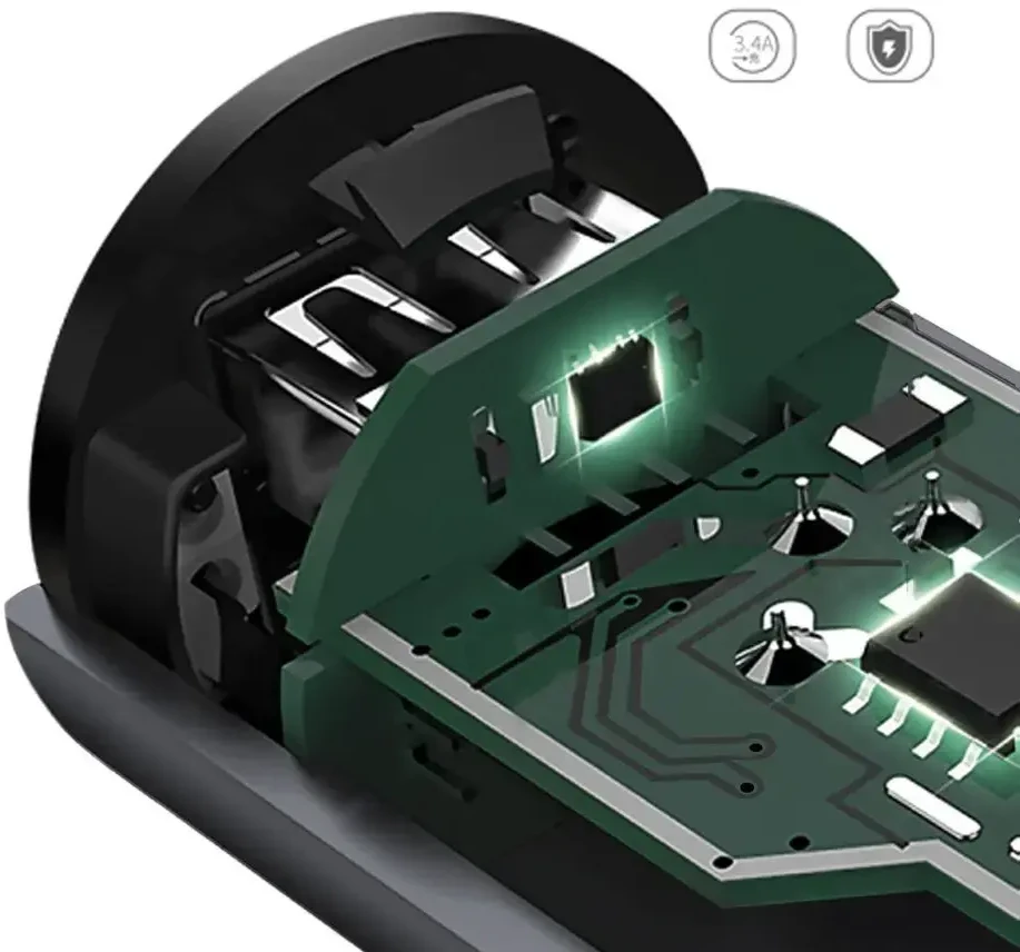 Dudao automobilinis įkroviklis | 15.5W | USB-A | juodas