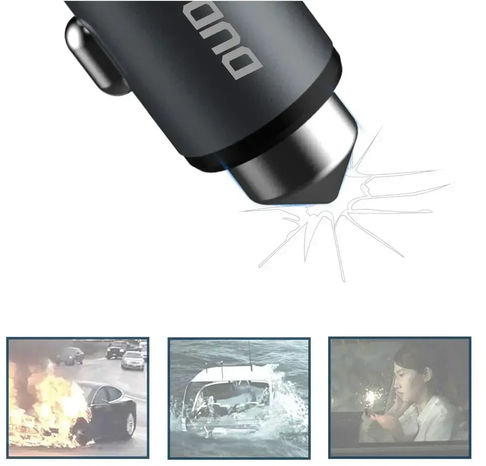 Dudao automobilinis įkroviklis | 15.5W | USB-A | juodas