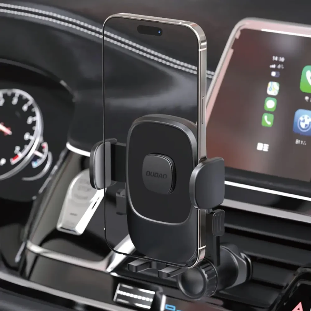 Dudao F2N smartphone holder for 360° air vent – juodos spalvos