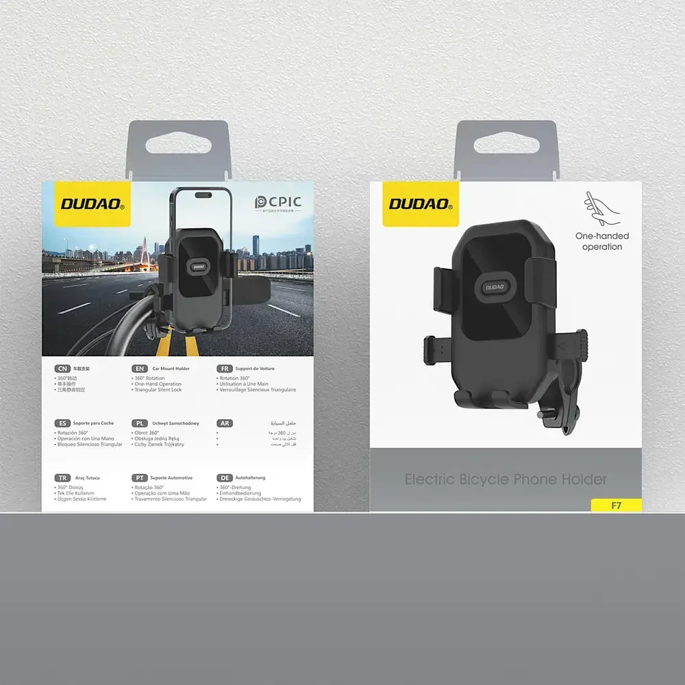 Dudao F7 holder for bike, motorcycle, scooter - juodas