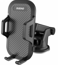Dudao teleskopinio gravitacijos automobilio priekinio stiklo laikiklis juodas (naujas F2S juodas)