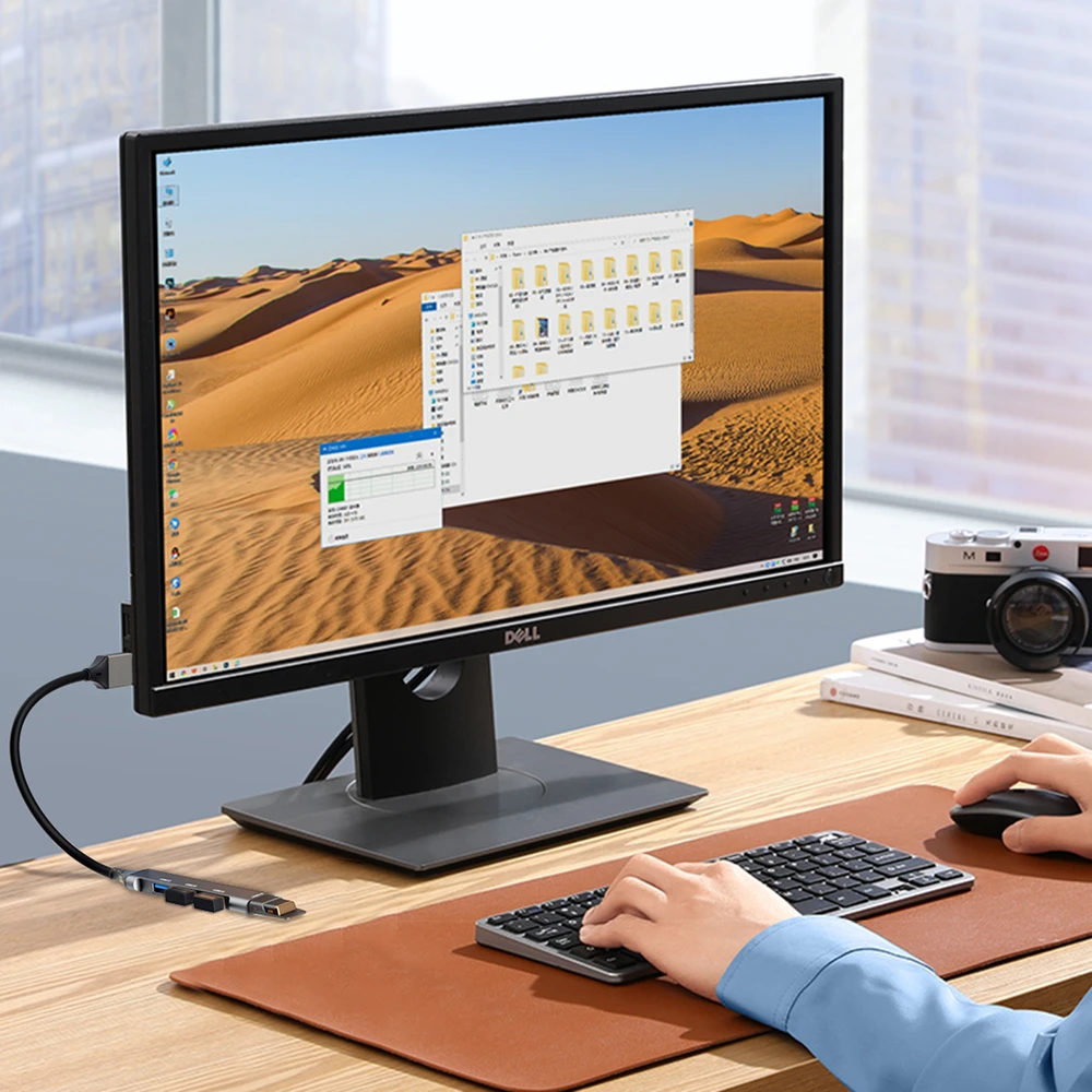 USB šakotuvas Dudao (A16B) USB to (1xUSB 3.0; 3xUSB 2.0) juodas