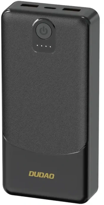 Powerbank Dudao K10 10000mAh 2.4A 2 x USB-A – juodos spalvos