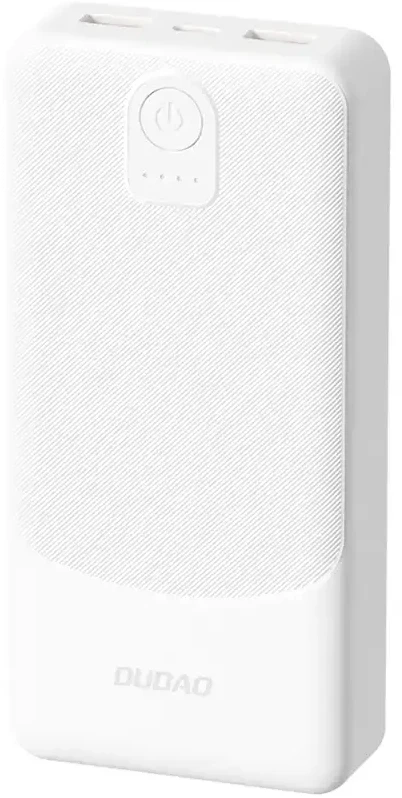 Dudao K10Pro išorinė baterija 2.4A 20000mAh 2 x USB-A - Baltas