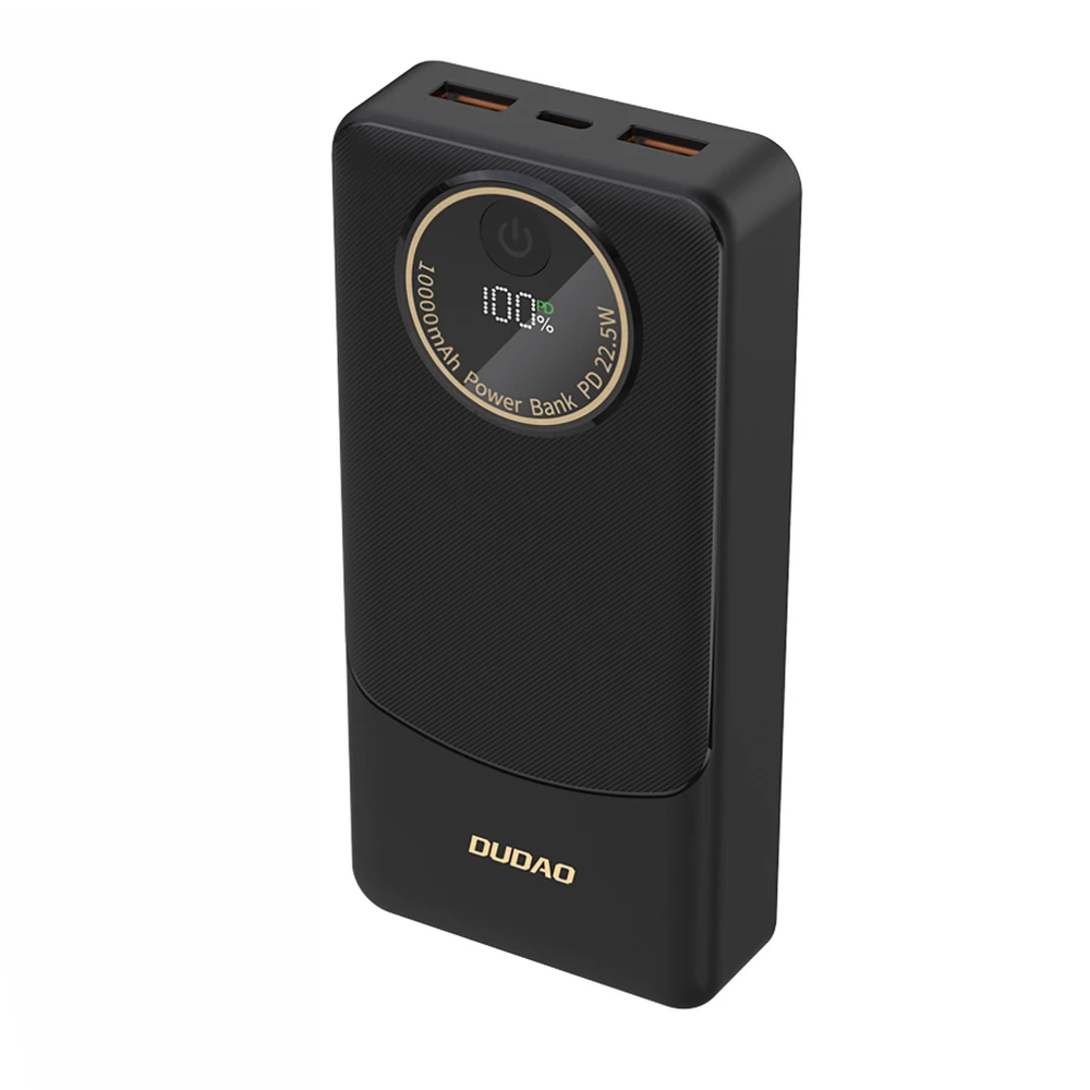 Dudao K12Pro 20000 mAh USB-A USB-C PD 22.5W juoda