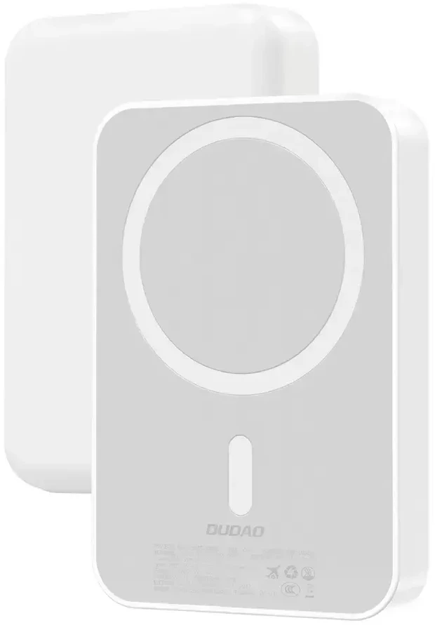 Dudao K26 išorinė baterija 10000mAh 20W USB-A / USB-C / MagSafe - Baltas