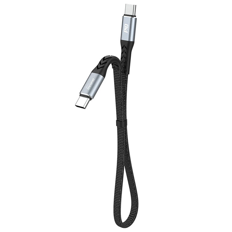 USB-C į USB-C Dudao 100 W PD 0.23 m laidas (juodas)