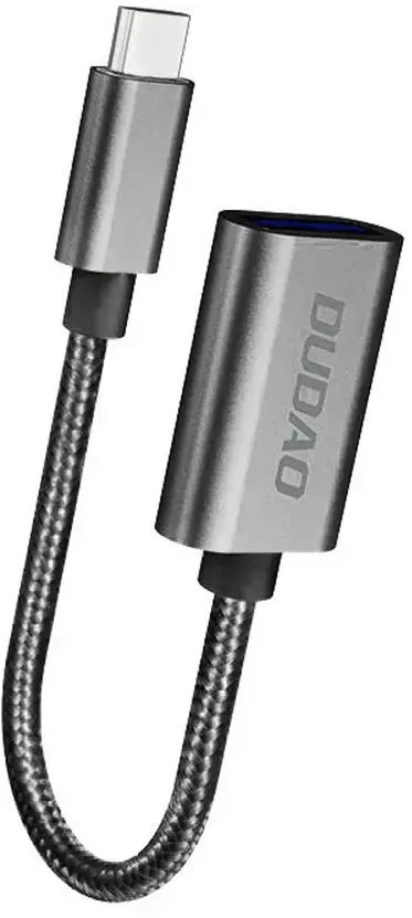Dudao L15T OTG Adapteris USB-C – USB-A – pilkos spalvos