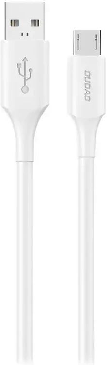 Dudao L2SM USB-A / micro USB 6A cable 1.2 m - baltas