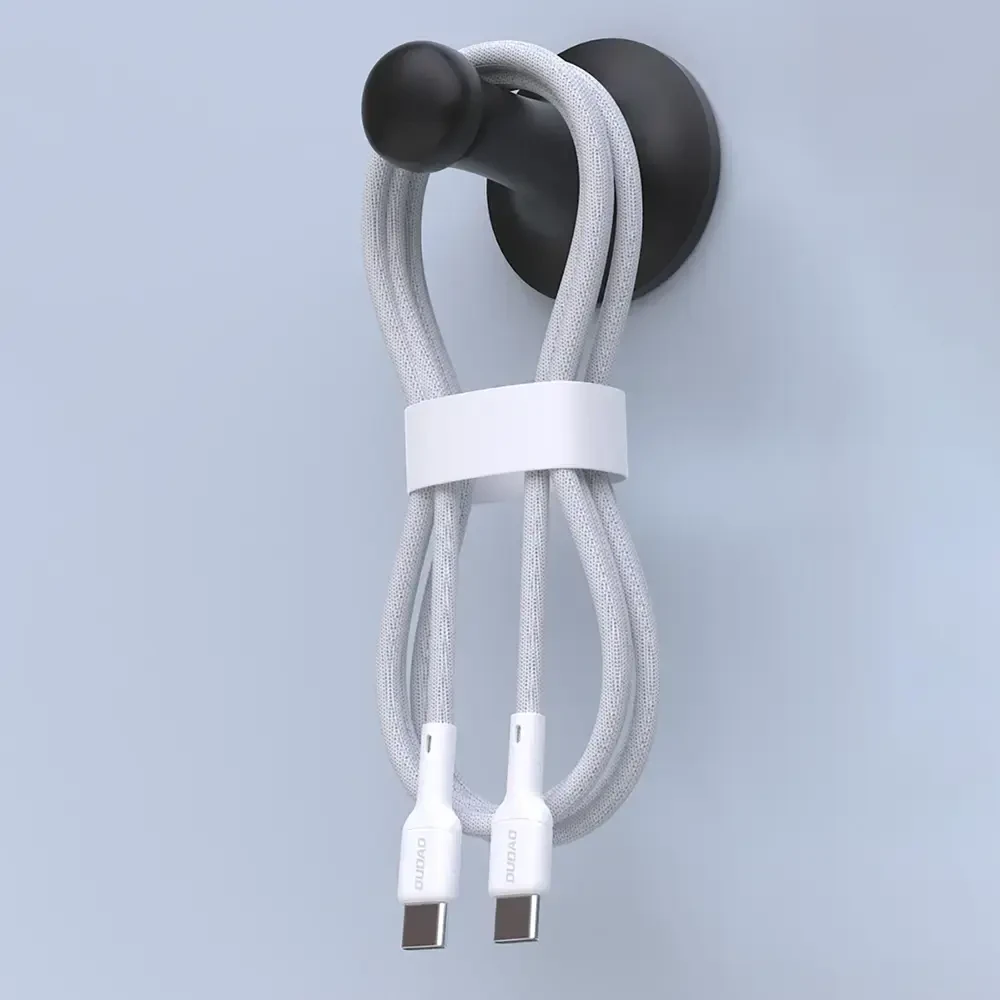 Dudao L9C duomenų perdavimo ir įkrovimo kabelis | USB-C į USB-C | 65 W | 1 m | baltas