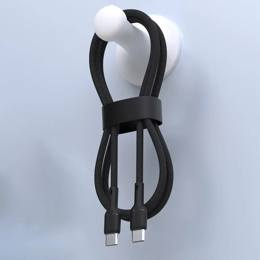 Dudao L9C Max duomenų perdavimo ir įkrovimo kabelis | USB-C į USB-C | 240 W | 2 m | juodas