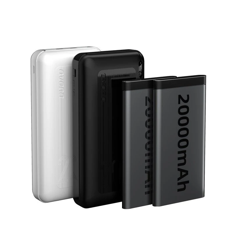 Išorinė baterija Power Bank Dudao K12PQ+ PD 20W QC 3.0 2xUSB-A/Type-C 20000mAh balta