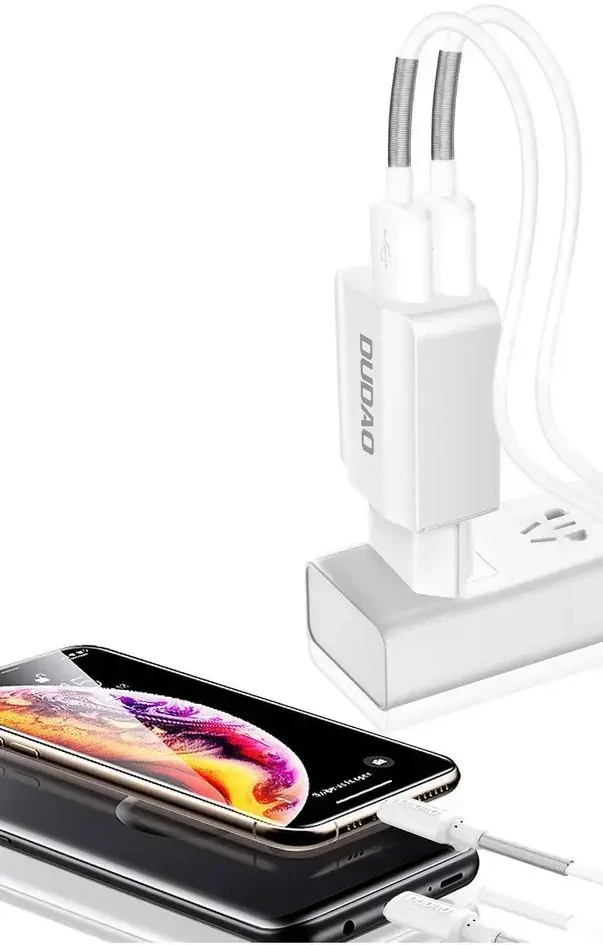 Įkroviklis Dudao (A2EU) (2xUSB 2.4A) baltas