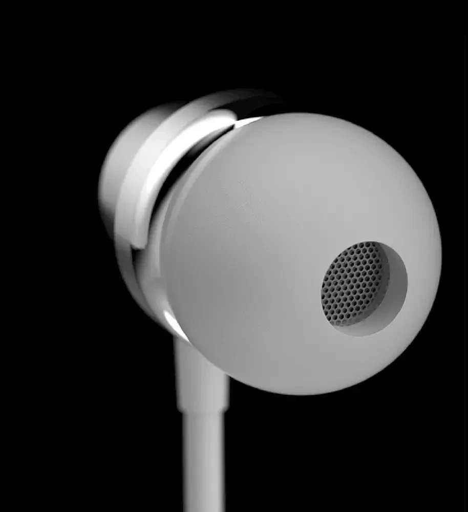Dudao X10PRO laidiniai ausinės, mini jack 3.5mm, į ausį su nuotolinio valdymo pulteliu - baltos