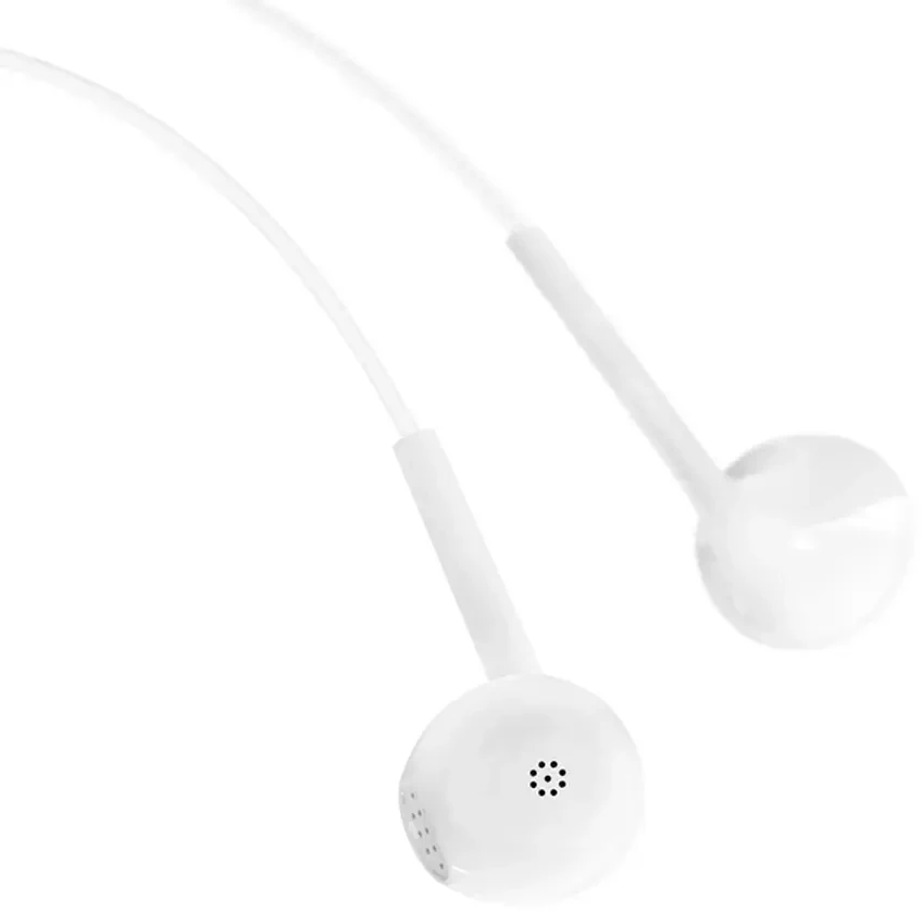 Dudao X10S su laidu Įstatomos į ausis ausinės 3.5mm mini jack 1.15m - baltas