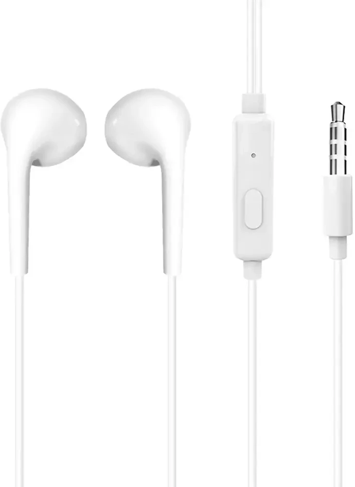 Dudao X10S su laidu Įstatomos į ausis ausinės 3.5mm mini jack 1.15m - baltas