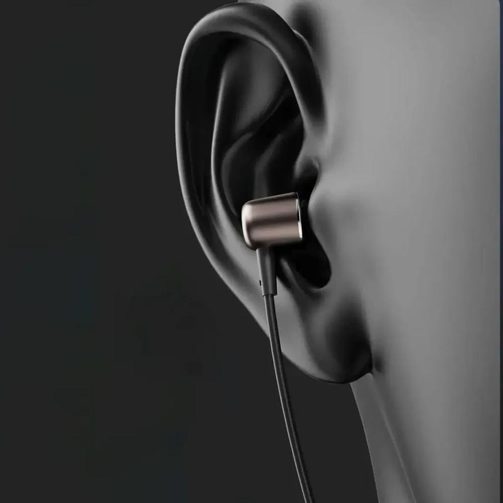 Dudao X1PROT ausinės su USB-C laidu, 1,2 m – juodos