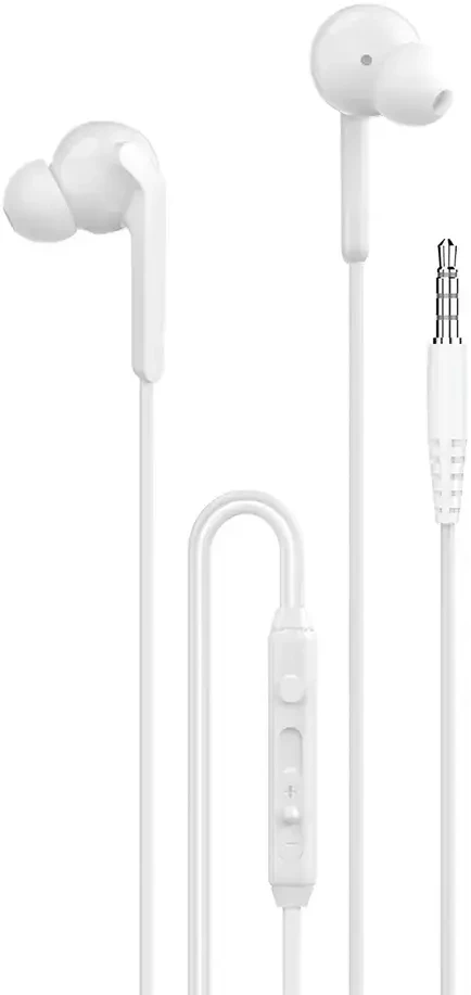 Dudao X3+ Įstatomos į ausis ausinės, su laidu, 3.5mm minijack - baltas