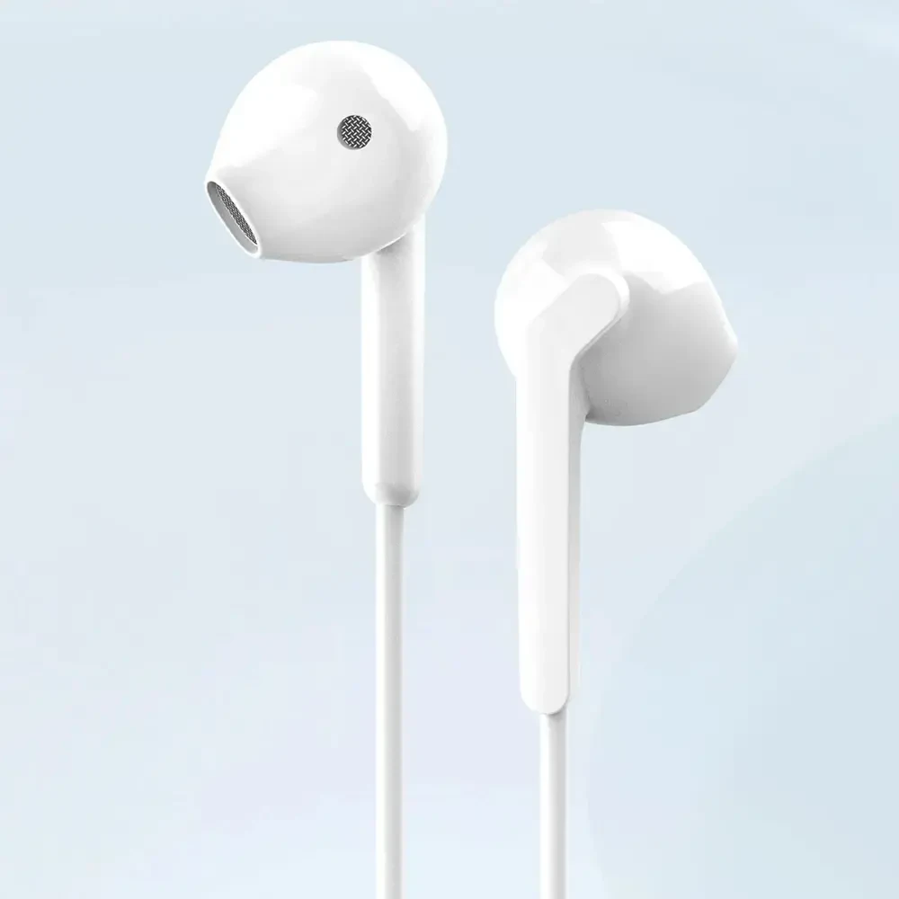 Dudao X3+ laidinės USB-C ausinės su mikrofonu - Baltos