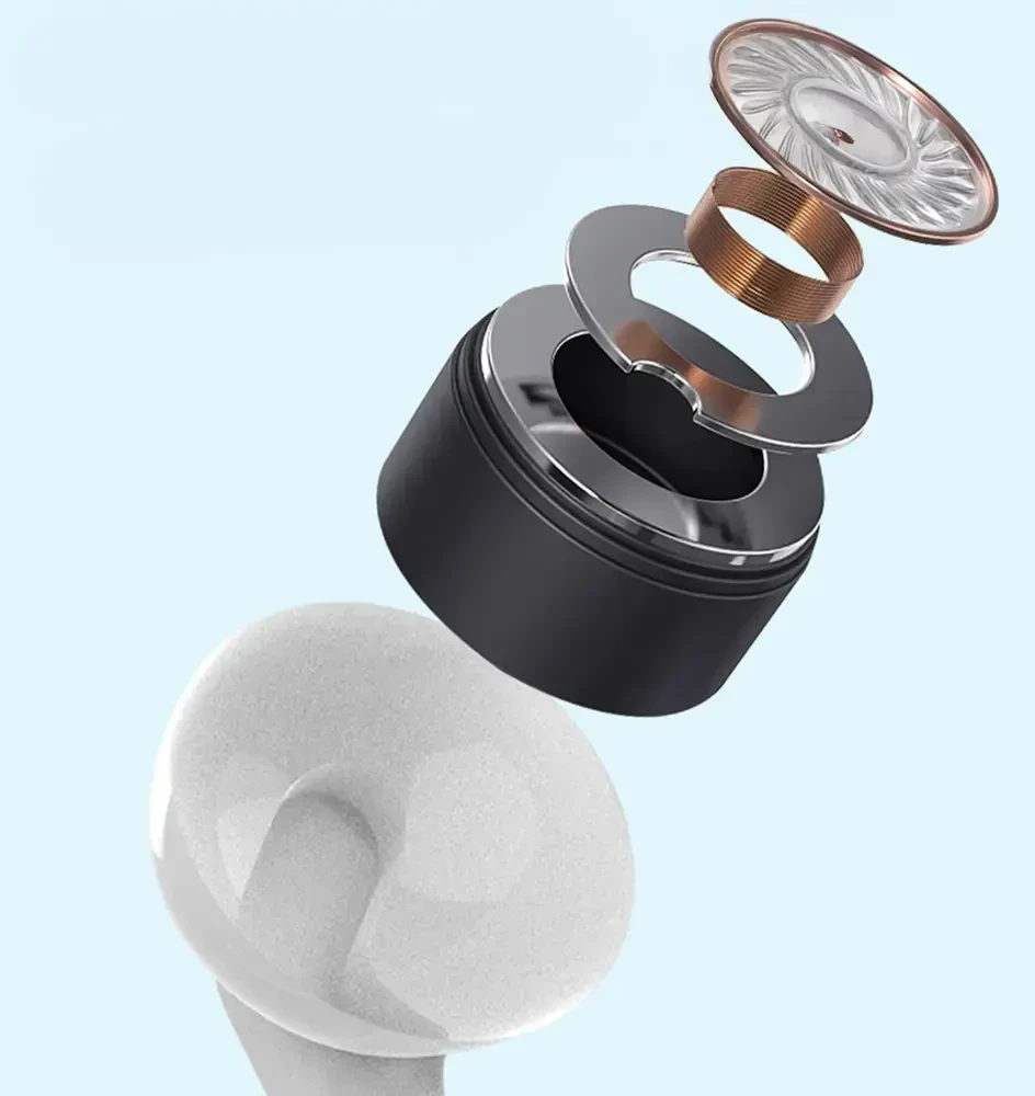 Dudao X3+ laidinės USB-C ausinės su mikrofonu - Baltos