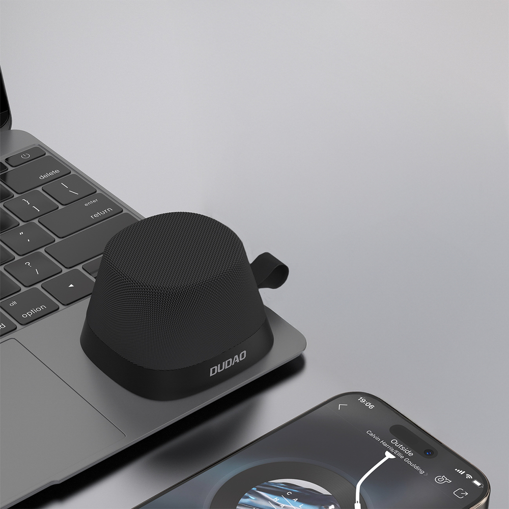 Dudao Y20 belaidis garsiakalbis su magnetiniu laikikliu, Bluetooth 5.3 – juodas