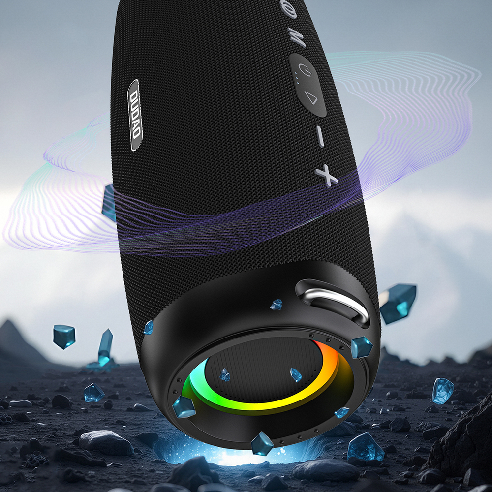 Dudao Y21Pro Belaidės Speaker with RGB Backlight Bluetooth 5.3 - Juodas