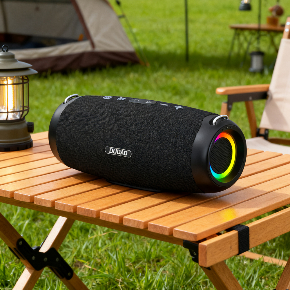 Dudao Y21Pro Belaidės Speaker with RGB Backlight Bluetooth 5.3 - Juodas