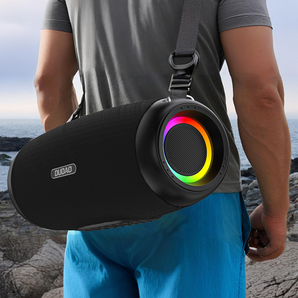 Dudao Y21Pro Belaidės Speaker with RGB Backlight Bluetooth 5.3 - Juodas